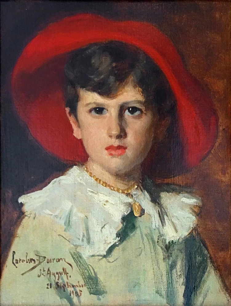 Bambino con un cappello rosso (Michel Feydeau, figlio di Georges) - Palais des Beaux, Arts de Lille